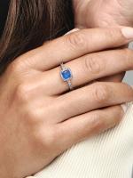 Pandora - Anillo de Halo con Destellos-Azules - details 3