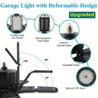 Iluminación transformable, luz LED de techo para garaje con luz diurna, luz LED brillante para taller de 150 W y 8000 lm, iluminación de garaje para taller, granero, trastero, almacén, loft y decoración del hogar - details 0