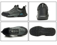 Zapatos De Seguridad Para Hombre Con Punta De Acero Antipinchazos Antideslizantes Y Antiprensión Suela De Goma Moda Trabajo Industrial - details 20