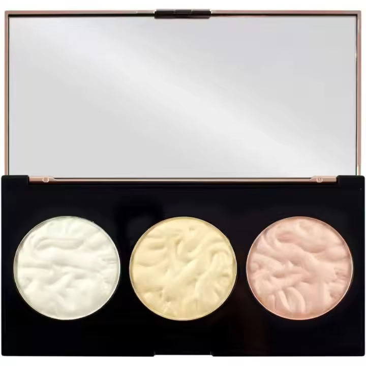 Makeup Revolution Strobe Lighting Palette Iluminador Con 3 Tonos para Brillo Natural - 1