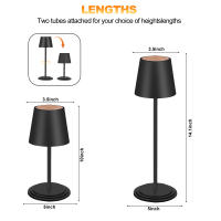 Lámpara De Escritorio LED Recargable USB Lámpara Ambiental Para Dormitorio Luz Nocturna RGB Táctil Para Hotel Bar Restaurante - details 6
