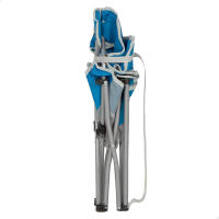 Aktive - Silla plegable camping, 49x46x60 cm, color azul, asiento bajo, portavasos, antivuelco, soporta 110 kg, estructura de acero, tejido de poliéster, correa de hombro, plegado en acordeón, sillas plegables - details 6