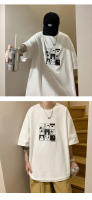 Camiseta De Hombre Grande Con Diseño De Gato Cartoon Kawaii Casual Manga Corta Cuello Redondo Material De Algodón Moda Primavera Verano Otoño - details 3