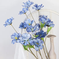 4 Cabezas De Flores Artificiales Largos Pétalos Silken Bouquet Plantas Para Bodas Fiestas Sala De Estar Decoración De Mesa Regalo - details 21