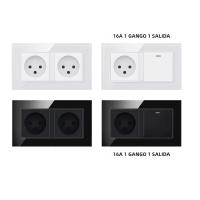 Enchufe De Pared Israël 16A 4000W 1 2 Gang 1way Con USB TipoC Puertos 86/146/147 Salidas Panel De Vidrio Enchufes Estándar Para Uso Residencial Y General - details 6