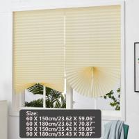 Cortina De Sombra Negra Plisada Para Ventana Blindaje Portátil Para Balcones Dormitorio Apartamento Sala De Estar Casa Medio Blindaje - details 1