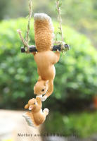 1pc Squirrel Figurine De Resina Creativa Para Decoración De Jardín Y Exterior Tema Animal Ideal Para Adornos Exteriores - details 0