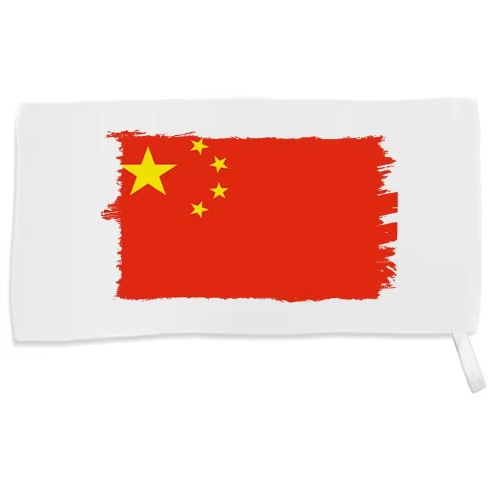 MERCHANDMANIA TOALLA PEQUEÑA ABSORBENTE bandera china pais gobierno chino chinos suave personalizada con cinta elastica - 1
