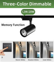 Iluminación De Track LED Completa COB Para Tienda De Ropa Y Hogar Spot Luz De Techo Con Enchufe 110-265V Fijación Por Montaje - details 0