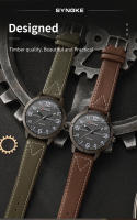 Reloj De Cuarzo Para Hombre Estilo Deportivo Y Retro Con Correa De Cuero Adecuado Para Estudiantes Y Negocios Sin Movimiento Métrico Nueva Moda SYNOKE - details 6