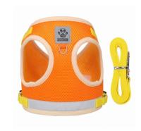 Harnés Para Perros Y Gatos Resistente Al Escape Transpirable Con Correa Para Caminar Al Aire Libre Control Fácil Harnés Reflejo Para Mascotas - details 20