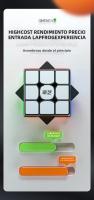 Cubo Mágico 3x3x3 Qiyi Qimeng V3 Juguete Educativo Profesional Para Niños Puzzle De Plástico Mini Juguete Para Edad Superior a 3 Años - details 5