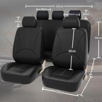 Cubierta de asiento para Mitsubishi ASX II I 2.gen / 1.gen ga / ASX Hybrid / SPACE Star 2.gen 2.gen 5 plazas, cubierta completa con cubierta completa de asiento para automóviles transpirables de cuero - details 2