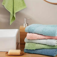 Juego De Toallas De Lavado Ultra-Suaves De Algodón 6/12pcs 13x3 Pulgadas Fragancia Libre Químicos Libre Adecuado Para Todas Las Tipos De Piel Perfecto Para La Mesa Y El Baño - details 5