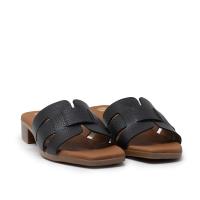 TINA KIZ 5600 NEGRO Sandalias planas de Mujer 35146 25V PALA ENGARZADA NEGRO - details 0