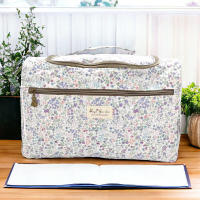 Bolso Nevera Impermeable BagsGarden con Flores, Para Carrito de Bebé, Asa Superior y Correa Ajustable de Algodón, 35x23x20 cm, Envío aleatorio - Algodón Resinado Waterproof, Revestimiento Térmico, Ideal para Biberones y Comidas - details 3