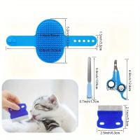 Set De 9 Piezas Para Baño De Mascotas Con Cepillo Para Gatos Y Perros Incluye Afilador De Uñas Y Cepillo Para Pecho De Pulgas - details 3