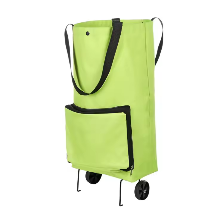 Foldable Shopping Trolley With Wheels, Green (green) - B074020 - 1