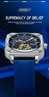 Reloj Mecánico Automático Para Hombre BINBOND H1133 2024 Tourbillon De Lujo Con Correa De Acero Y Ventana De Cristal Hardlex Resistente Al Agua Y Shock - details 5