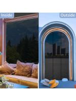 Película De Privacidad Para Ventanas Oscurecimiento Solar Control De Calor Reflectante Negro Oscuro Adhesiva Estática Para Hogar Y Oficina - details 2