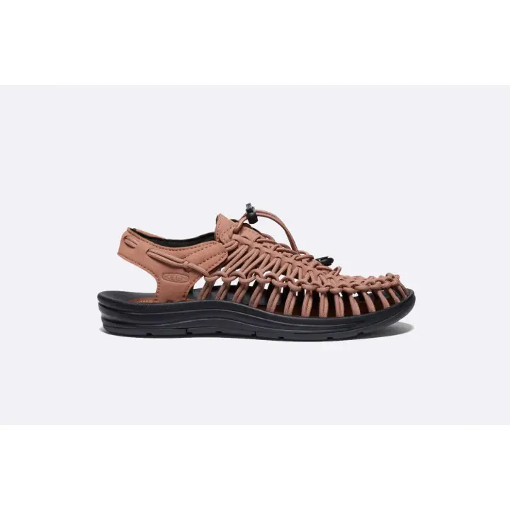 Keen Uneek Sandalias Planas para Mujer Raw Umber Black - 1