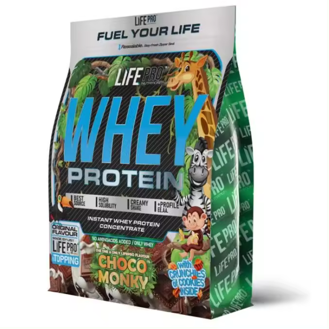 Whey Choco Monky 2kg Limited Edition Life Pro - 1