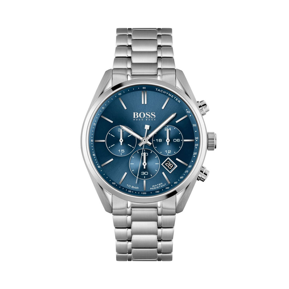Reloj de Hombre HUGO BOSS 1513818, Esfera Azul de 44 MM + Caja de Regalo Elegante