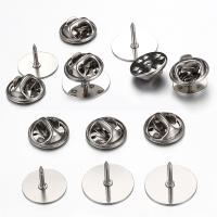 10pcs Base De Broche De Mariposa En Acero Inoxidable Para Cufflink Y Corbata Accesorios De Joyería Componentes Obsoletos - details 8