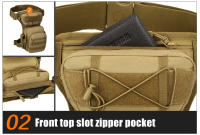 Bolsa De Pierna Para Hombres Mochila De Cintura Deportiva Multifuncional Para Senderismo Pesca Motocicleta Camping Viajes - details 11
