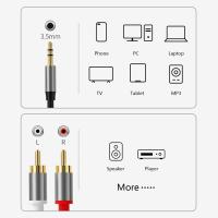 Banner - Cable audio estereo jack 3.5 macho - 2x RCA macho pro
