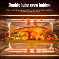 Horno negro multifuncional 700W, 13L freidora eléctrica de aire, tostadora de encimera, horno de doble capa para tostadas, Broil, asados y repostería, Enchufe UE 220V - details 4