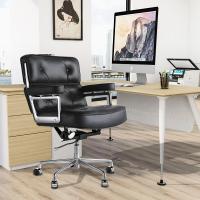TY205B Dark Brown Robin Chair Genuine Leather Lobby Office Computer Chair Home and Office Chair Swivel Chair - details 6