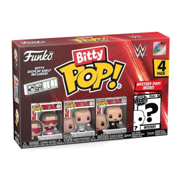 Funko Pop Bitty WWE Pack 4 Mini Figuras 75461 Juguetes FUNKO - 1