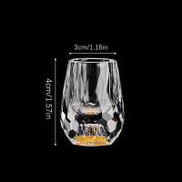 Vaso De Vodka De Cristal De Lujo Con Doble Fondo Y Película De Oro Para Sake Shochu Liqueur Bar Taza De Té Regalos De Alta Gama - details 7