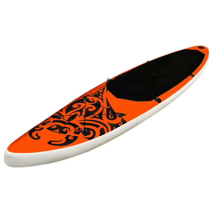 vidaXL Juego de Tabla de Paddle Surf Hinchable 366x76x15 cm Piscina Color orange,  Negro,  Azul y mas - 1