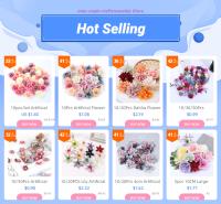 1Bolsa De Flores Artificiales Europeas Para Decoración De Hogar Bodas Adornos De Pared DIY Accesorios De Cabello Corsé Kit De Manualidades Floral - details 0