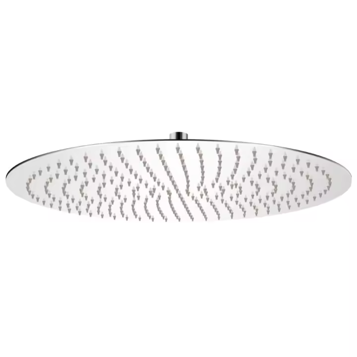 vidaXL Cabezal de ducha redondo efecto lluvia acero inoxidable 20 cm - 1