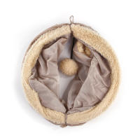 Túnel De Tela De Gamuza Plegable Para Gatos Juguete Educativo Interactivo Suave Y Cálido Otoño E Invierno Suministros Para Gatos - details 1