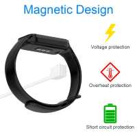 Ociodual Cargador Compatible con Xiaomi Mi Band 9,8,8 Pro,8 Active, Redmi Watch 5,5 Active,5 Lite,4,3 Active, Smart Band 2, Base Carga Magnética, Cargador USB Blanco, Smart Watch - details 5