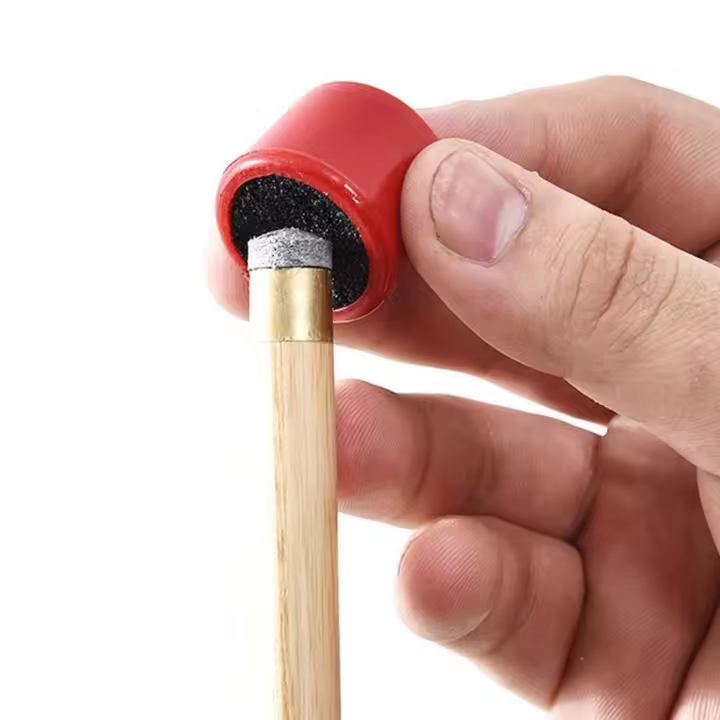 Doble Lado Moldeador De Punta De Palanca De Billar Rojo/Blanco Mate Afinador De Punta De Snooker Accesorios De Tenis De Mesa - 1
