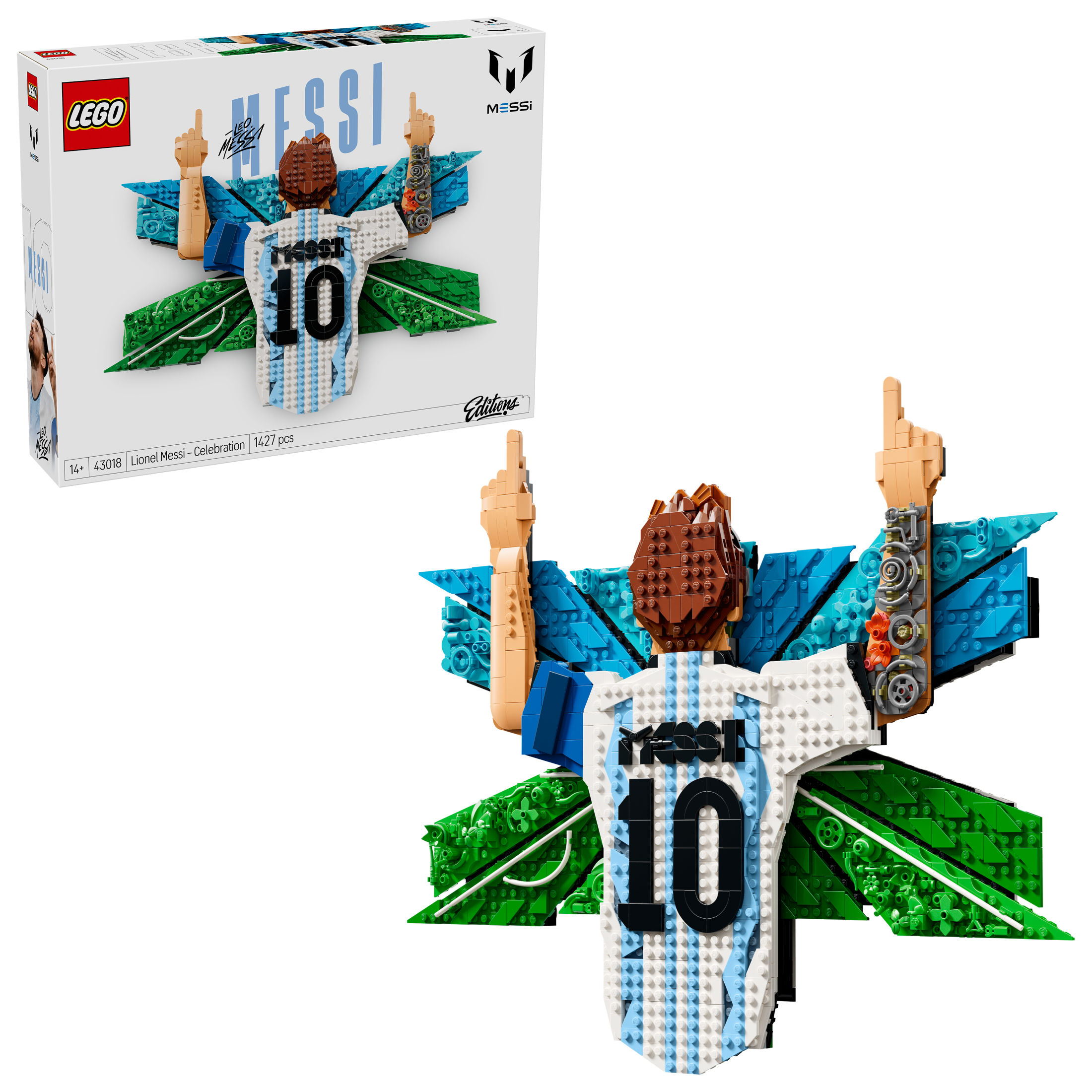 LEGO® 43018 Editions Lionel Messi: Celebración - Decoración para la Pared