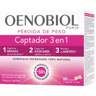 Oenobiol Captador 3 en 1 Pérdida de Peso 60 cápsulas - 1