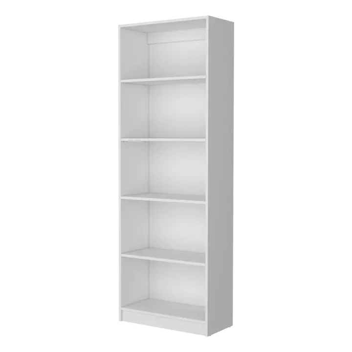 TUHOME Estanteria Recta 4R Home con 5 estantes Home, Blanco - 1
