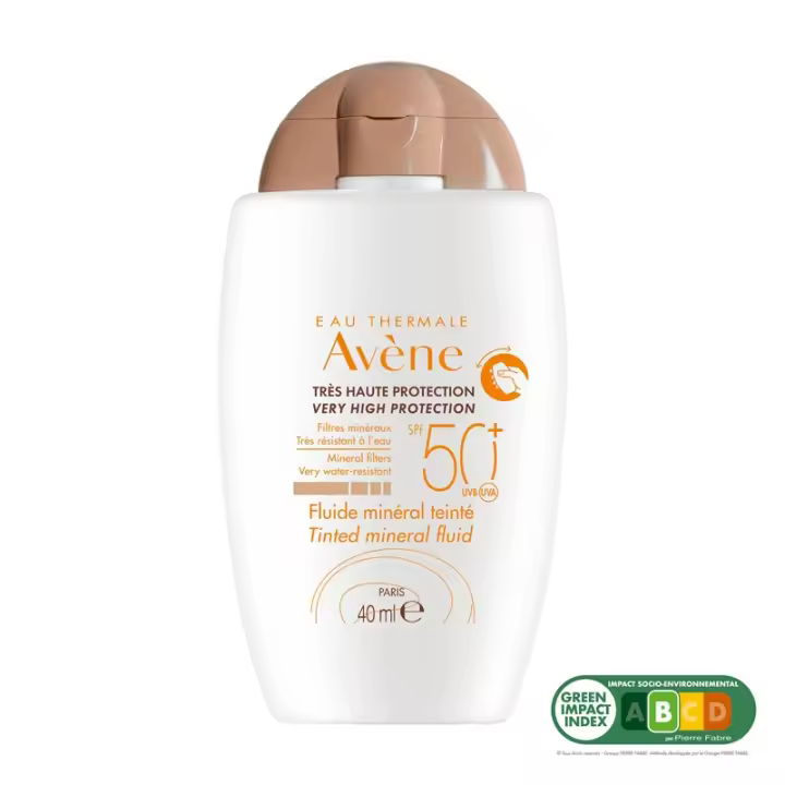 Avène AVENE Solar Fluido Mineral con Color SPF 50+ para Pieles Intolerantes - 1