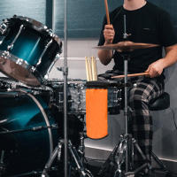 Bolsa De Tubo Para Palillos De Batería Negra Estuche Cilíndrico De Oxford Resistente Con Clip Metálico Accesorios De Percusión - details 14