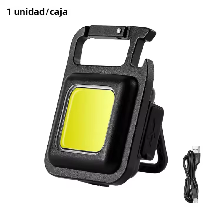 Linterna LED COB Miniatura Super Brillante EDC Llave De Iluminación Para Camping Emergencias Exteriores Con Imán En La Cola Y Abrazadera De Tapa - 1