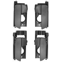 Manija De Puerta Interior Negra Y Plateada Para Hyundai Matrix Lavita 2001-2010 OEM 82610-17000 82620-17000 Manija Delantero Y Trasero Izquierdo Y Derecho - details 1