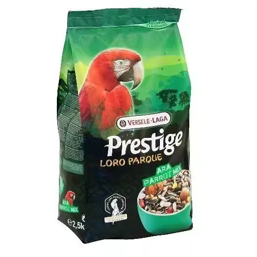 Versele-Laga Prestige Loro Parque Mix 2 Kg - Alimento Premium para Guacamayos y Cacatúas Grandes con Semillas Variadas y Nutrientes Enriquecidos - 1