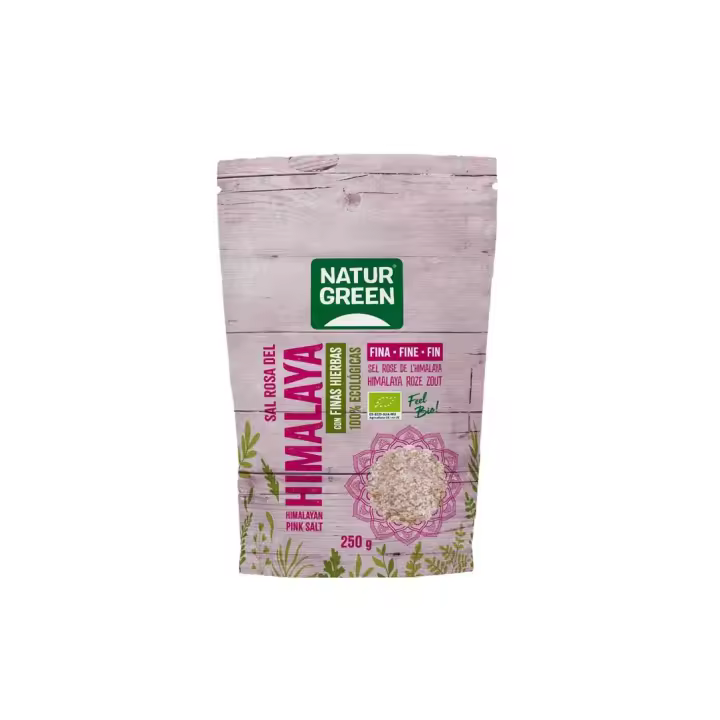 Sal rosa fina del Himalaya con Finas Hierbas 250g Naturgreen - 1