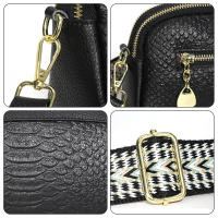 Nueva Bandolera De Cuero Genuino Con Estilo Étnico Gran Capacidad Para Mujer Bolso De Hombro Para Fecha Viaje Bolsos - details 2